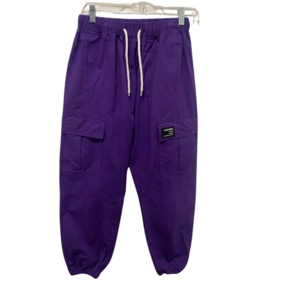 ‼️Sangtree Purple cargo joggers with pockets.excellent condition